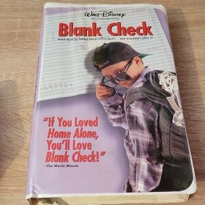 Disney Blank Check VHS with Purple and Black Cover